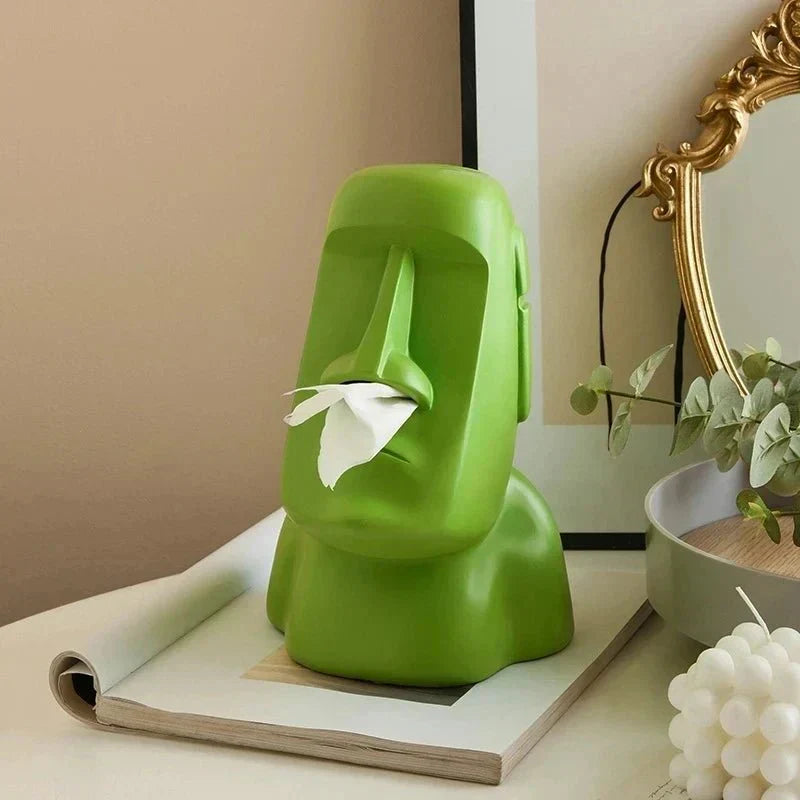 Stornfield | Easter Island Statues Tissue Box