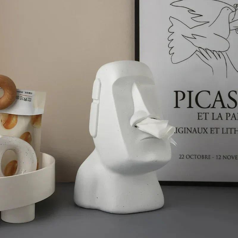 Stornfield | Easter Island Statues Tissue Box