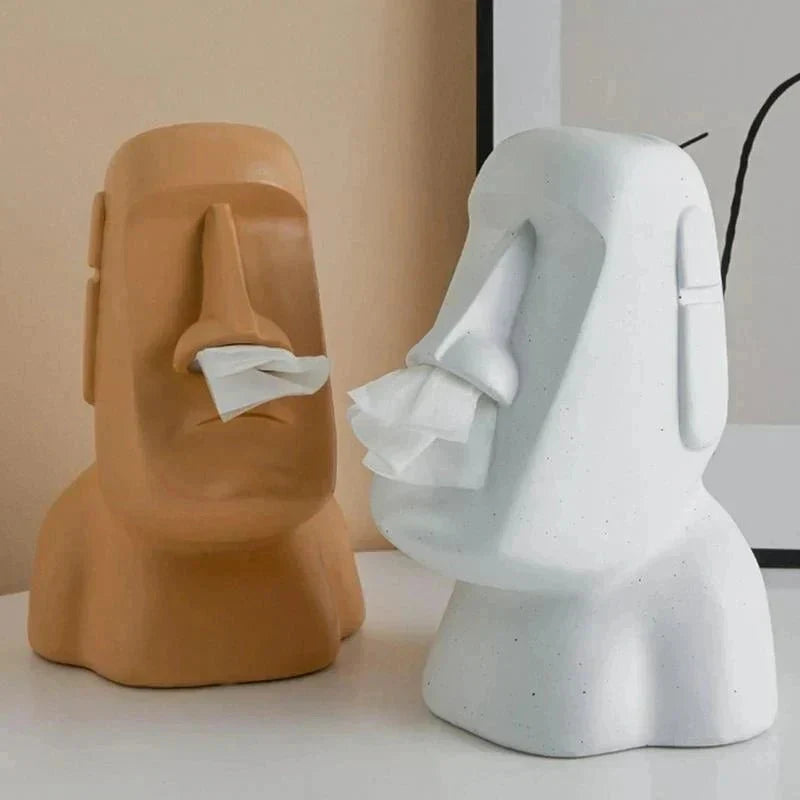 Stornfield | Easter Island Statues Tissue Box