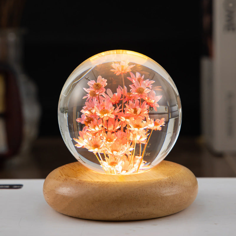 Crystal ball LED night light | Stornfield