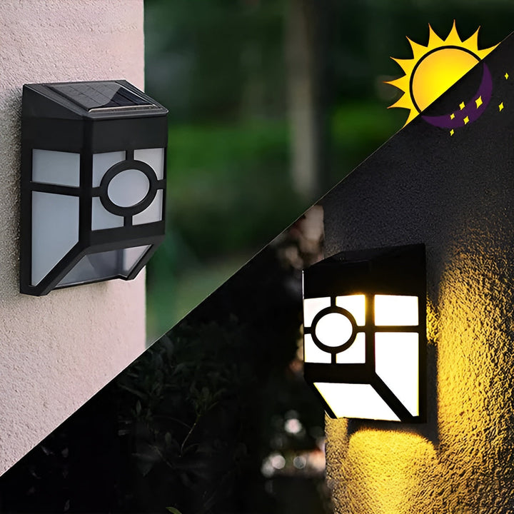 Solar LED Wall Light – Energy Saving and Weatherproof | 2-Pack for Outdoor Use | Stornfield