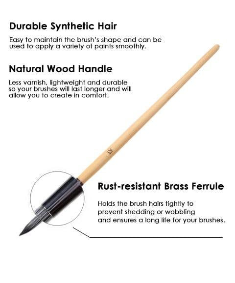 Brush set 24-piece with roll-up case and palette knife | Stornfield
