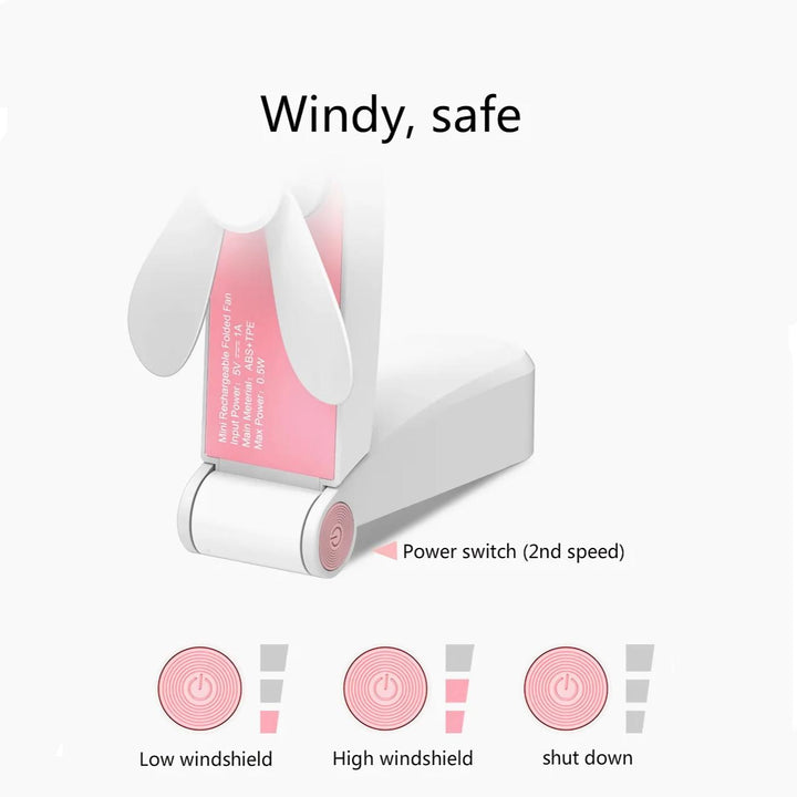 Compact Rechargeable Handheld Fan | Stornfield