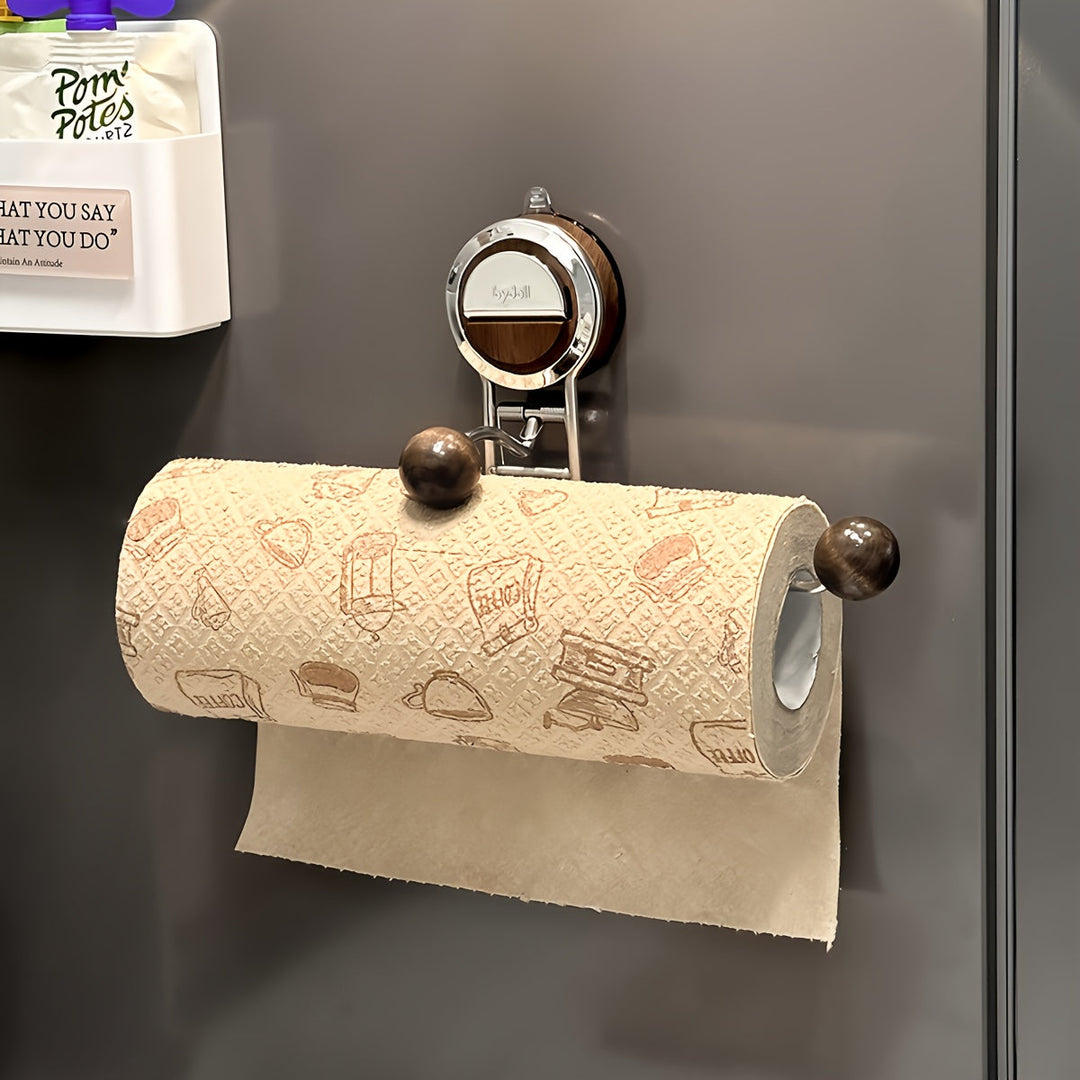 KeukenGrip Roll holder stainless steel paper towel holder with suction cup | Stornfield