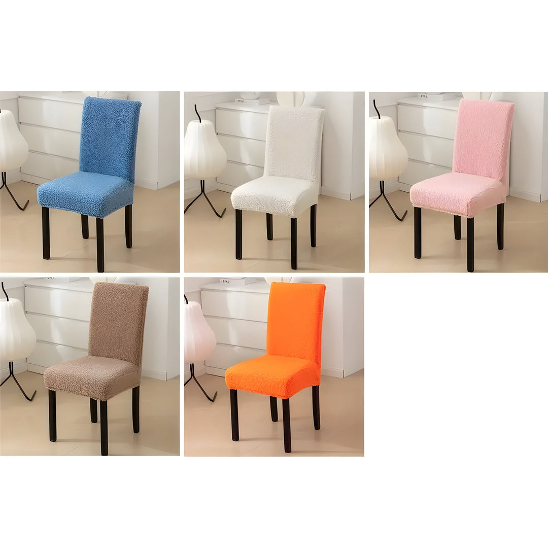 SherpaFit Chair Cover - Cozy Elastic Sherpa Dining Chair Cover | Stornfield