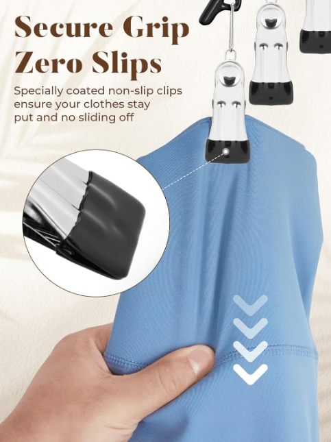 Leggings Organizer Hanger with Rubber Clips | Stornfield