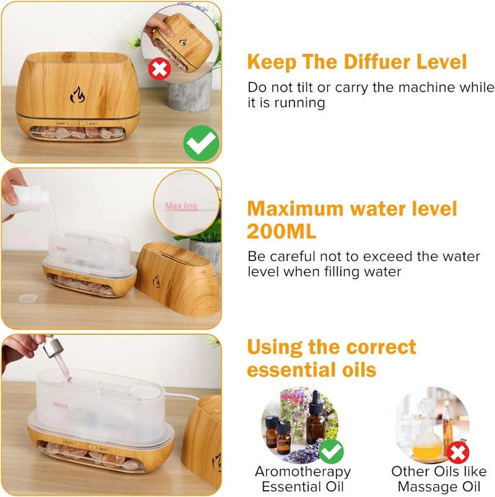 Woyuosn 3-in-1 Himalayan Salt Rock Scent Diffuser Stornfield