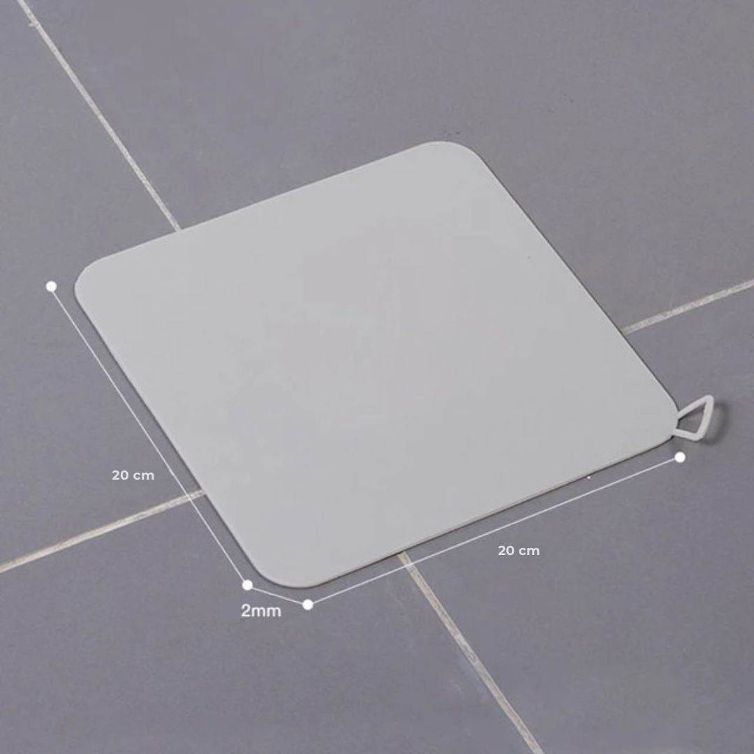 EcoFlow Silicone Shower Drain Cover | Odor-Absorbing Mat - Traps Hair and Debris - Prevents Shower Clogs