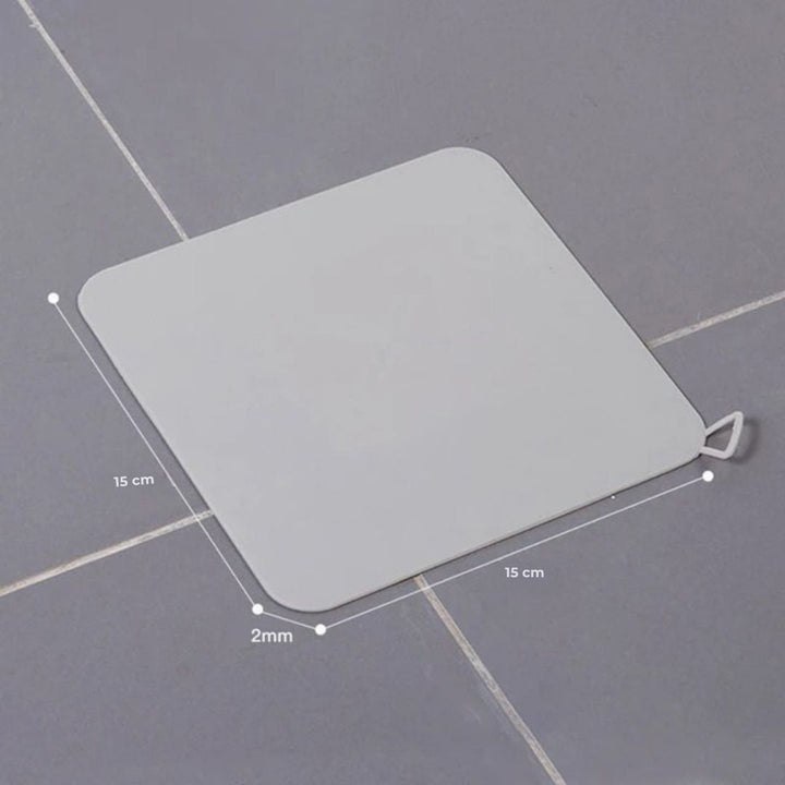 EcoFlow Silicone Shower Drain Cover | Odor-Absorbing Mat - Traps Hair and Debris - Prevents Shower Clogs