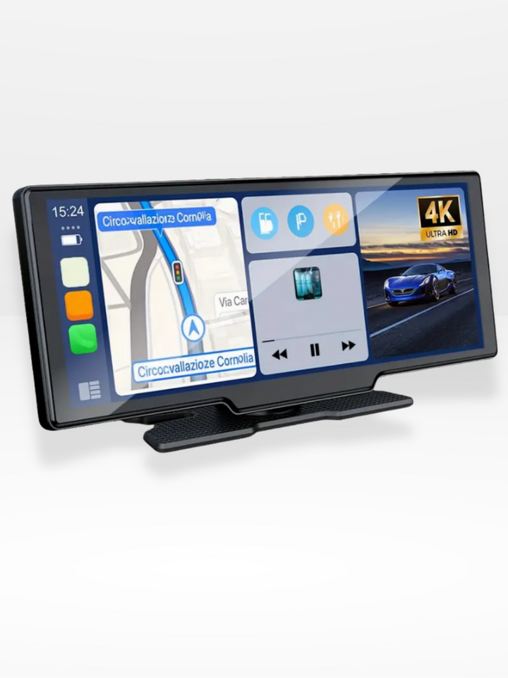 Stornfield | Wireless CarPlay Screen with Built-in 4K Dashcam & Optional Rear Camera – 10.26" IPS Display