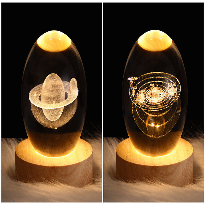 3D Galaxy Crystal Ball LED Night Light | Stornfield