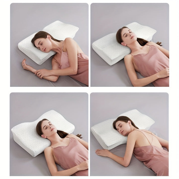 1pc Cooling Memory Foam Shoulder Support Pillow for Side, Back, and Stomach Sleepers - Orthopedic Neck Pain Relief Pillow with Adjustable Cervical Support | Stornfield