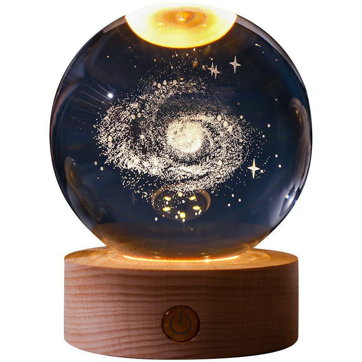 CrystalLight - 3D Crystal Night Lamp with LED Lighting | Ambient Lighting for Bedroom or Living Room | Stornfield