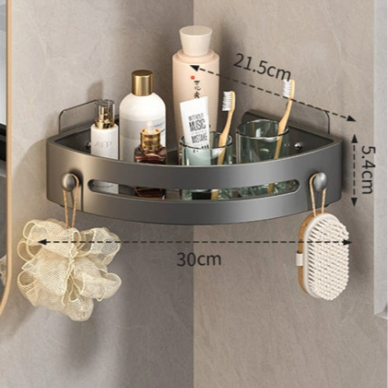 No-Drill Triangle Shower Shelf | Stornfield