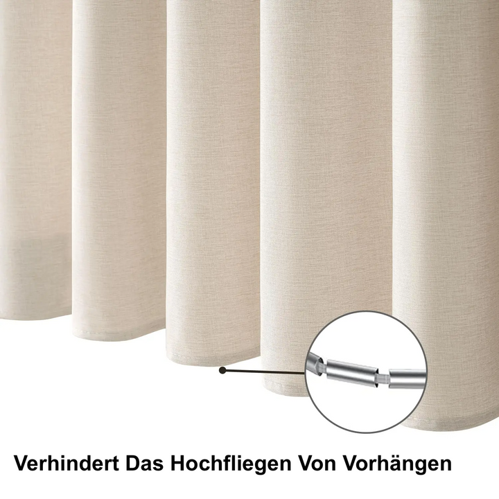 Luxurious linen shower curtain – Waterproof and thick Stornfield faux linen