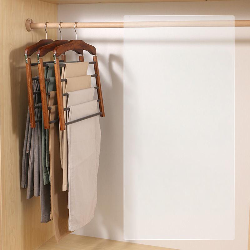 Wooden Clothes Hanger Space Saving with Sturdy Metal Hook | Stornfield
