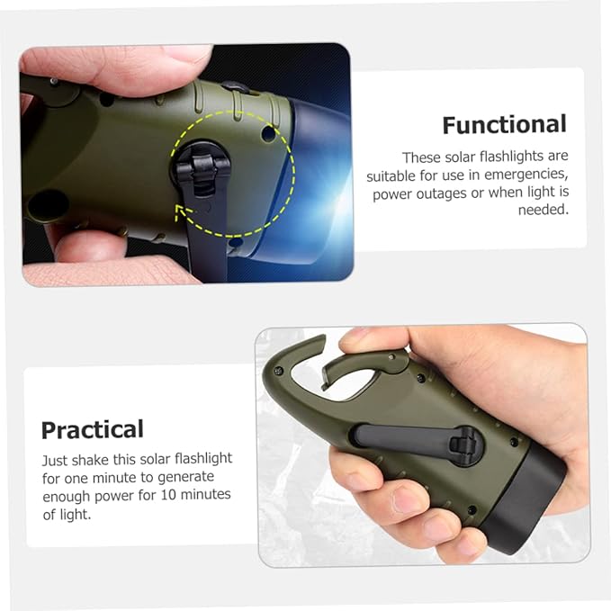BrightTrail Solar-Crank-LED-Flashlight | Stornfield