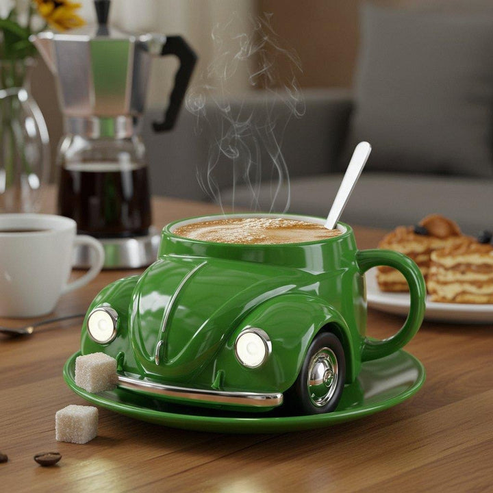 RetroAuto Ceramic Mug – Unique 3D Design for Coffee & Tea | Stornfield