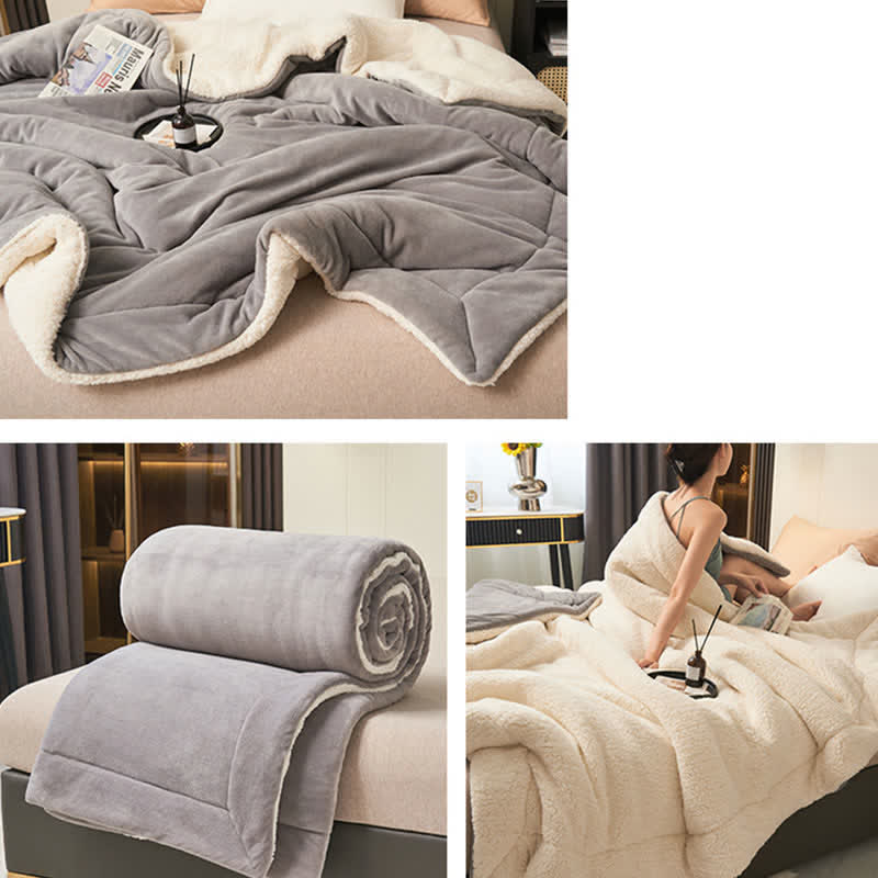 Stornfield | Couverture en velours épais double face en cube