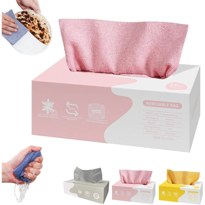 Stornfield Reusable Pop-Up Microfiber Wipes