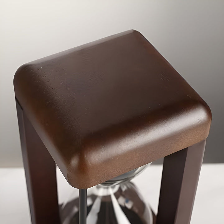Wooden Hourglass 30 Minutes – Solid Wood Frame & Decorative | Ideal for Office and Home | Stornfield