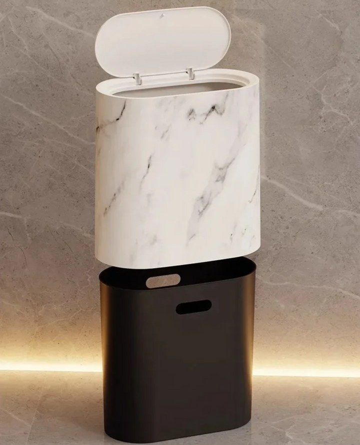 Nordic Marble Design Trash Can Stornfield