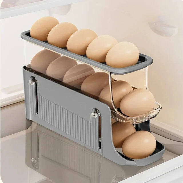 Egg Storage Box Automatic Scrolling Egg Holder Egg Storage Rack | Stornfield