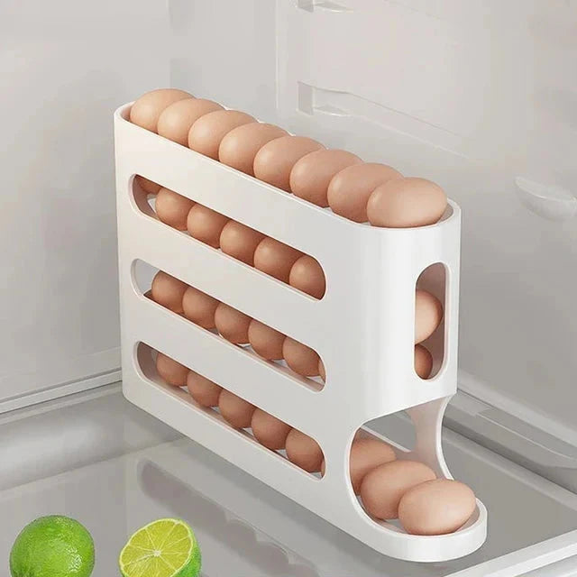 Egg Storage Box Automatic Scrolling Egg Holder Egg Storage Rack | Stornfield