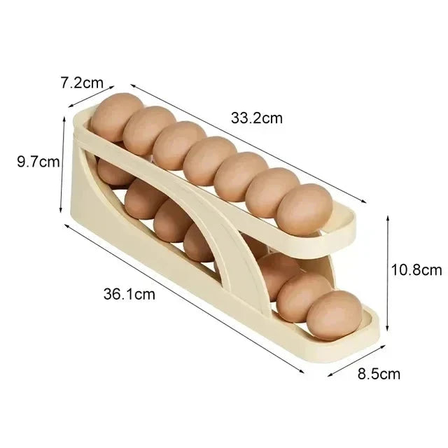 Egg Storage Box Automatic Scrolling Egg Holder Egg Storage Rack | Stornfield