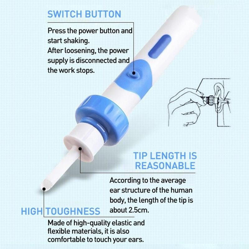 Ear cleaner with vibration and vacuum – Safe and painless for adults & children | Stornfield