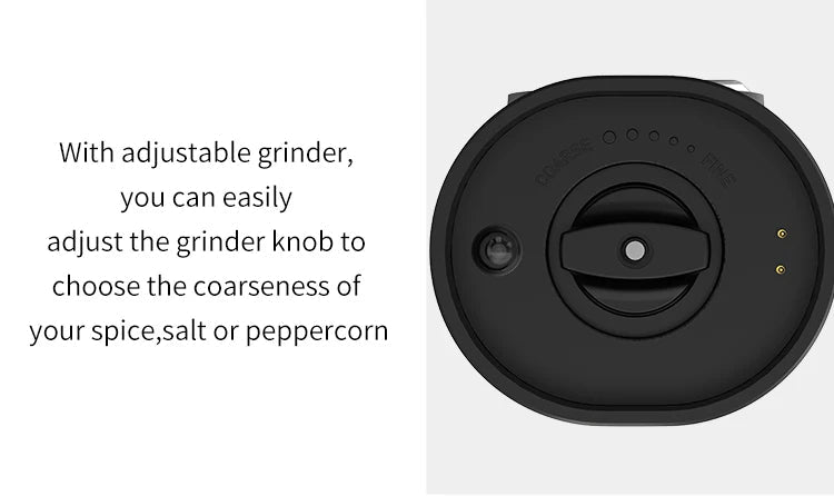 USB Rechargeable Electric Salt and Pepper Grinder Set | Stornfield