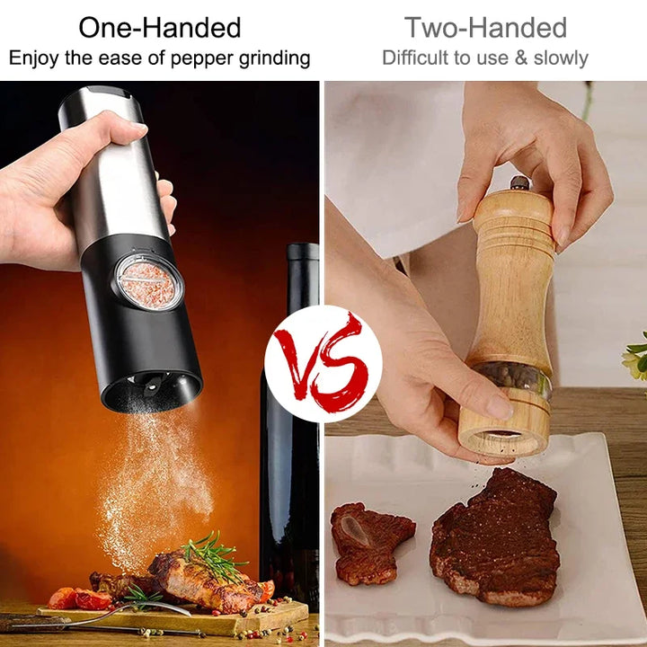 USB Rechargeable Electric Salt and Pepper Grinder Set | Stornfield