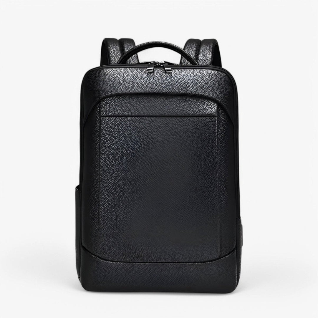 Stornfield | EXECUTREK – Elegant Leather Laptop Backpack with USB Port