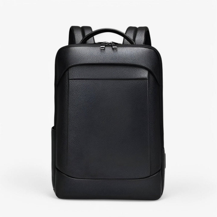 Stornfield | EXECUTREK – Elegant Leather Laptop Backpack with USB Port