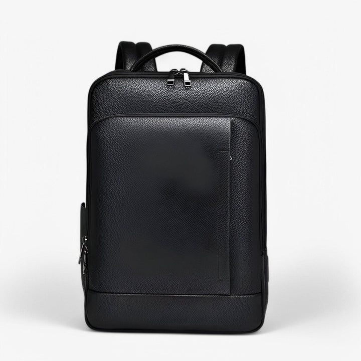 Stornfield | EXECUTREK – Elegant Leather Laptop Backpack with USB Port