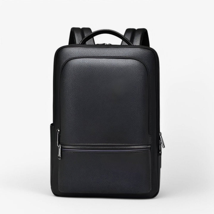 Stornfield | EXECUTREK – Elegant Leather Laptop Backpack with USB Port