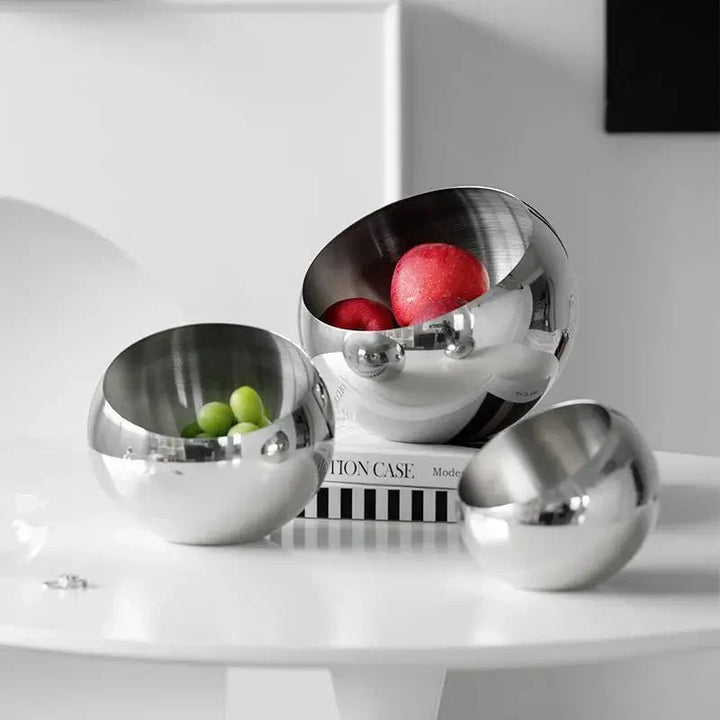 Elegant Stainless Steel Fruit Bowl - Modern Eco-Friendly Design | Stornfield