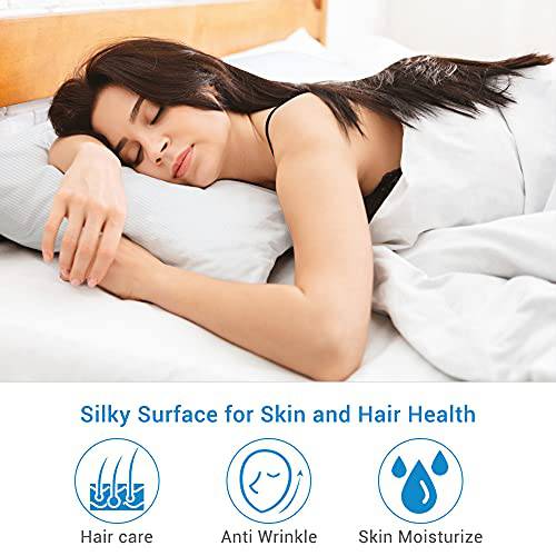 2-Pack Cooling Pillowcases – Premium Silky White Stripes,  Technology, Q-Max 0.3 | Stornfield