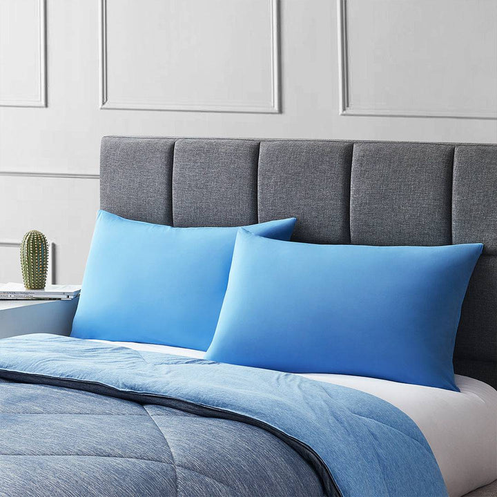 2-Pack Premium Silky Super Cooling Blue Pillowcases –  Extreme Q-Max 0.5 | Stornfield
