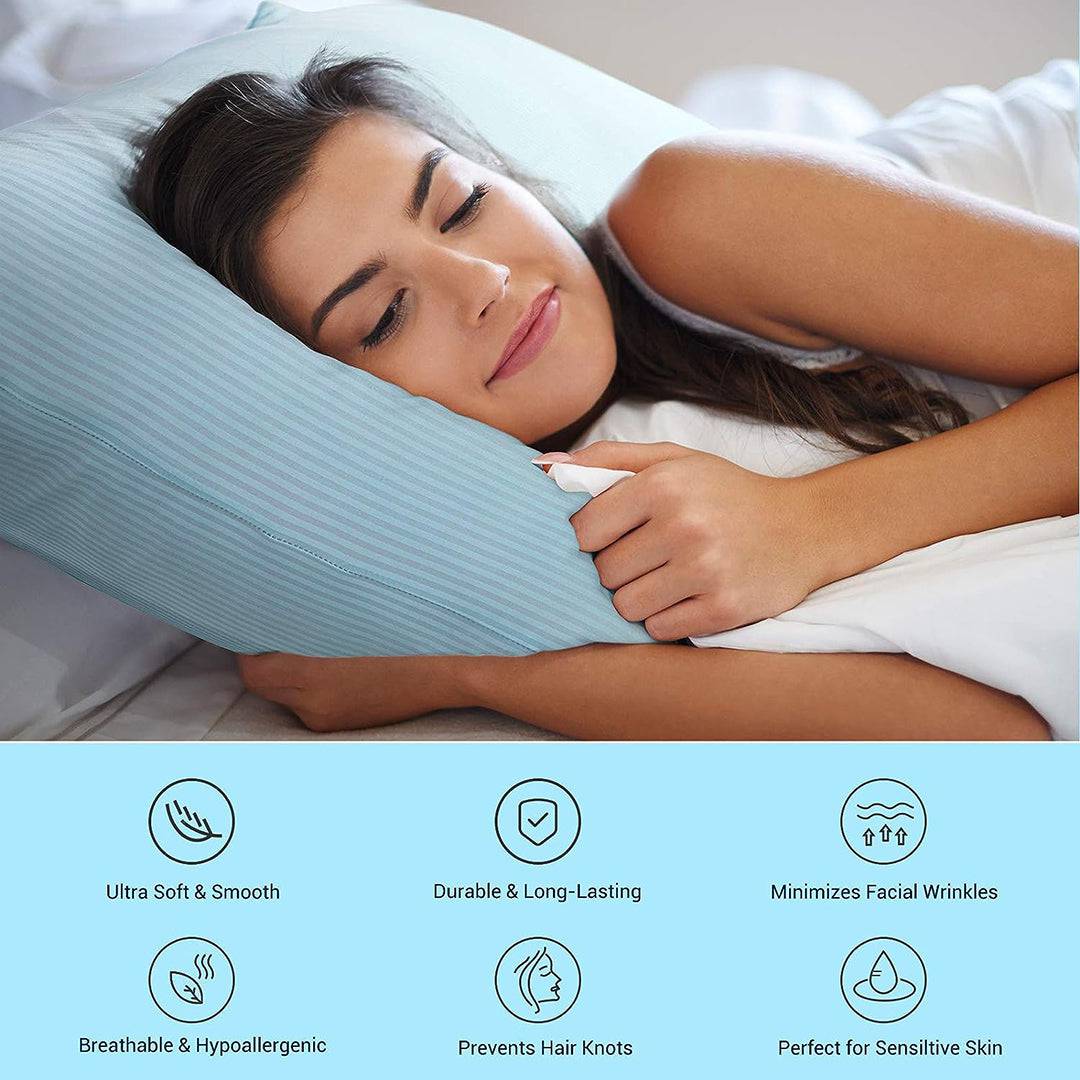 Cooling Pillowcases – Elastic Spandex,  Q-Max 0.38, for Standard & Queen Size | Stornfield