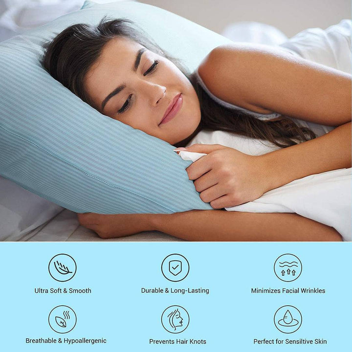 Cooling Pillowcases – Elastic Spandex,  Q-Max 0.38, for Standard & Queen Size | Stornfield