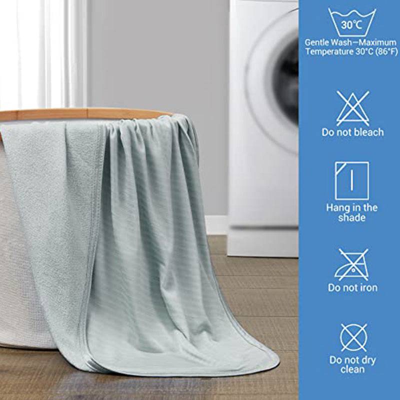 Cool Fiber Q-Max 0.4 Double-Sided Ice Silk Cooling Blanket – Gray | Stornfield
