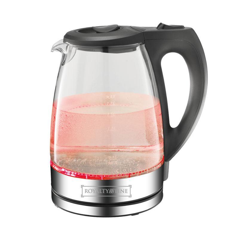 Glass kettle with light from Royalty Line | Stornfield