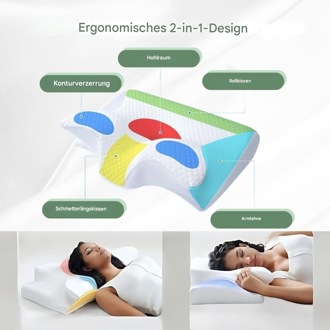 RelaxNeck Ergonomic Memory Foam Pillow – Support for Neck and Back | Stornfield