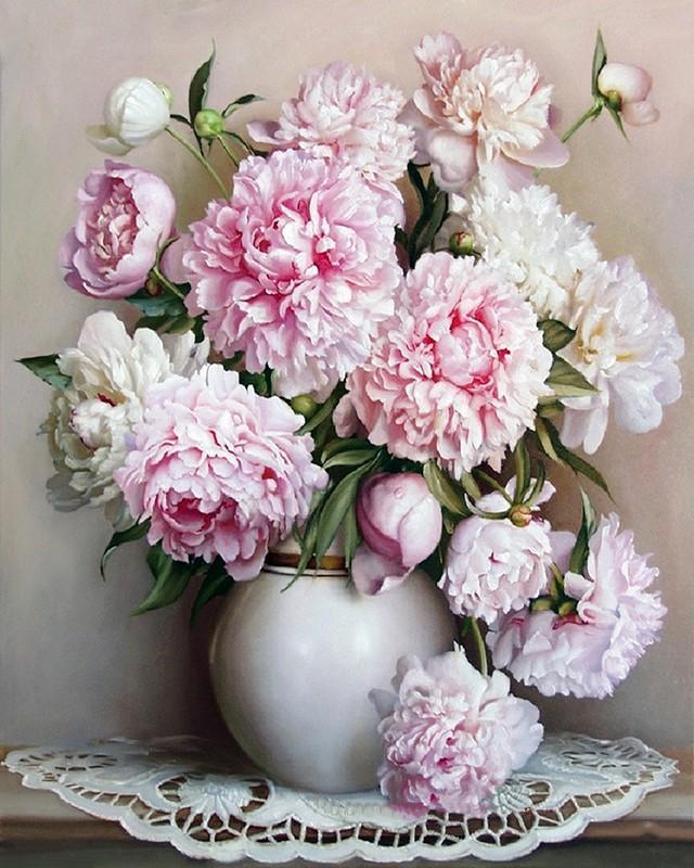 European Flowers - Paint by Numbers Kit Van-Go | Stornfield