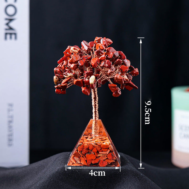 Stornfield | Base en gravier de pierre naturelle en pyramide pour arbre Feng Shui