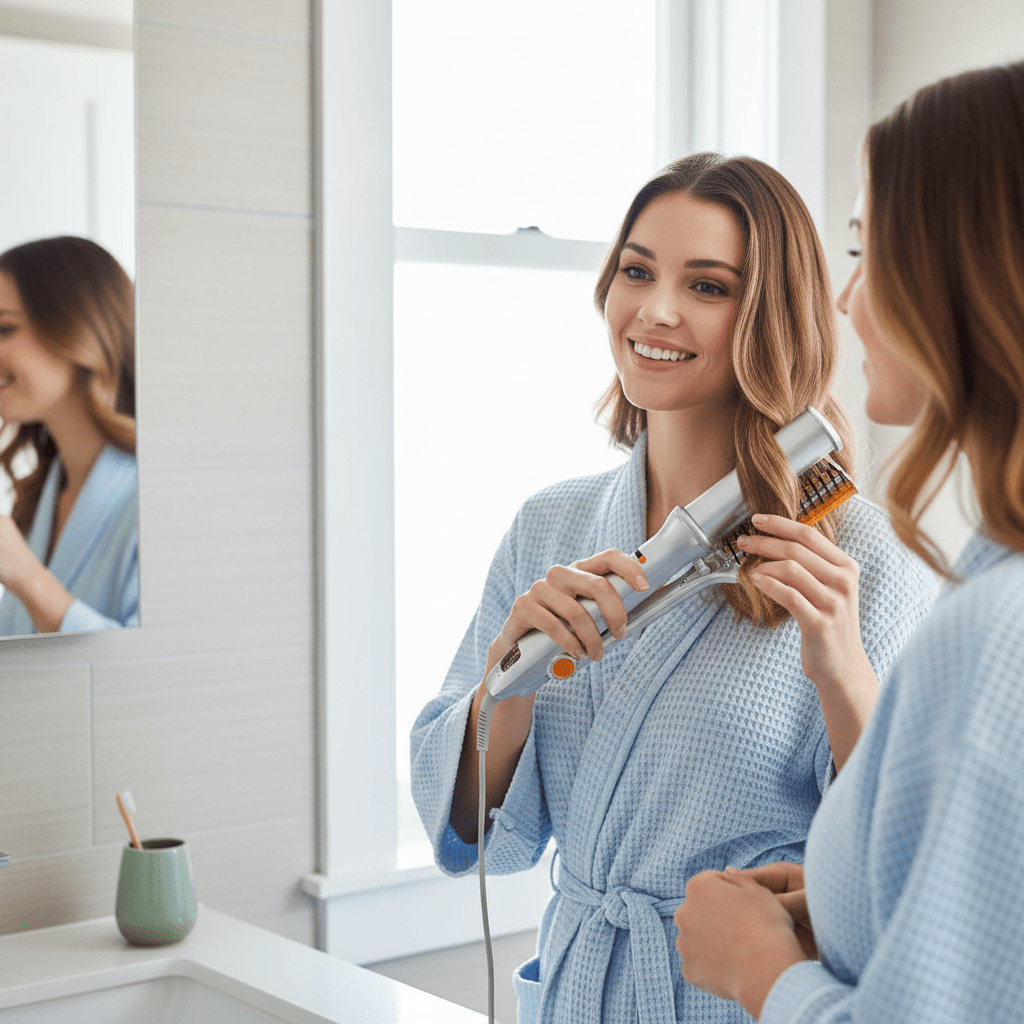 Stornfield | 2-in-1 Rotating Hair Brush for Styling and Smoothing