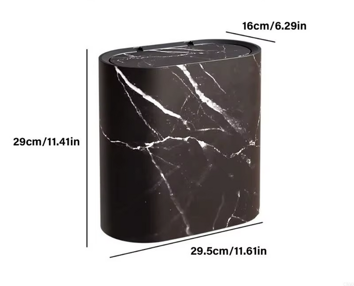 EcoHide Compact Trash Can with Hidden Lid Stornfield
