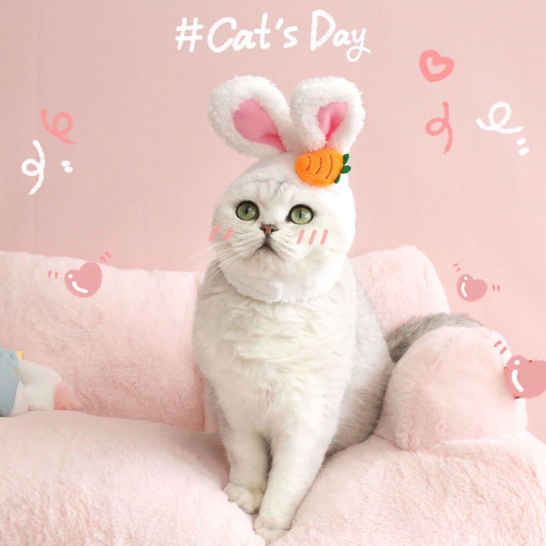 Plush Cartoon Pet Hat with Cat, Dog, and Bunny Ears | Stornfield