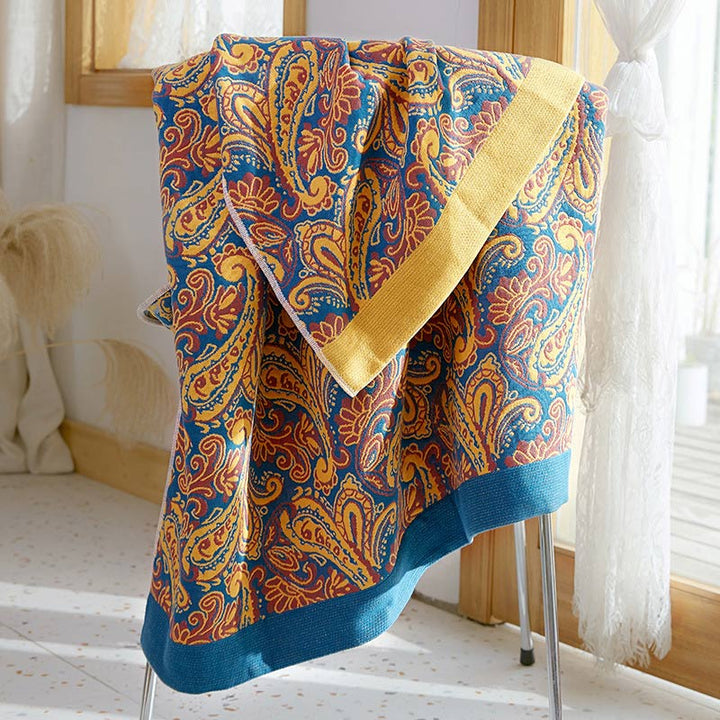 Mixed Color Reversible Gauze Bath Towel Soft Cotton | Stornfield